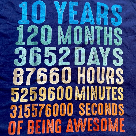 10 Year Old Birthday Shirt - Picture 3 of 5